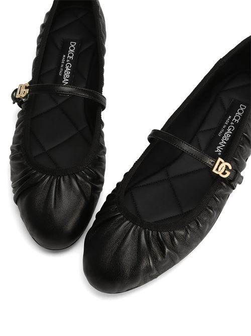 Leather ballerinas DOLCE&GABBANA | CB0257AD1378B956